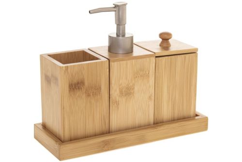 Набір дерев'яних аксесуарів для ванної FIVE SIMPLY SMART 3 пр. (160913) - фото 1