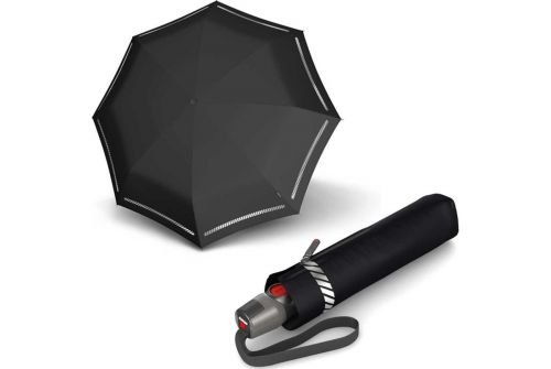 Зонт KNIRPS T.200 Medium Duomatic Reflective, черный, автомат (Kn95 3200 7151) - фото 2