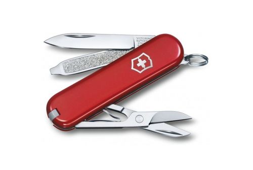 Многофункциональный нож VICTORINOX CLASSIC SD, 58 мм, 7 предметов, красный, блистер (Vx06223.B1) - фото 1