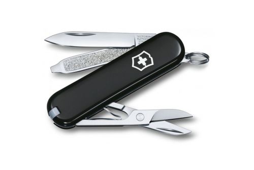 Многофункциональный нож VICTORINOX CLASSIC SD, 58 мм, 7 предметов, черный блистер (Vx06223.3B1) - фото 1