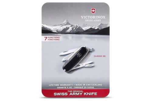 Многофункциональный нож VICTORINOX CLASSIC SD, 58 мм, 7 предметов, черный блистер (Vx06223.3B1) - фото 5