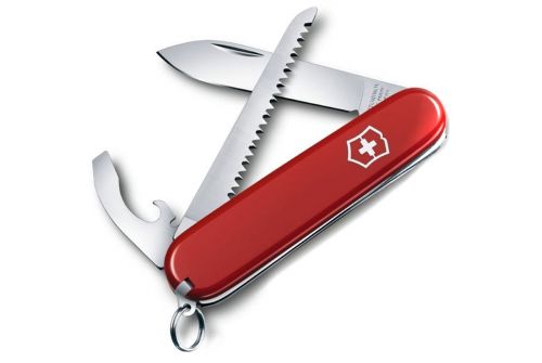 Многофункциональный нож VICTORINOX WALKER, 84 мм, 9 предметов, красный, блистер (Vx02313.B1) - фото 1