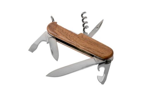 Многофункциональный нож VICTORINOX SPARTAN WOOD, 91 мм, 10 предметов, орех, блистер (Vx13601.63B1) - фото 3