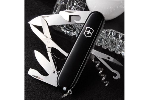 Многофункциональный нож VICTORINOX CLIMBER, 91 мм, 14 предметов, черный, блистер (Vx13703.3B1) - фото 4