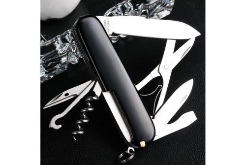 Многофункциональный нож VICTORINOX CLIMBER, 91 мм, 14 предметов, черный, блистер (Vx13703.3B1) - фото 5