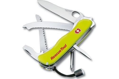 Многофункциональный нож VICTORINOX RESCUETOOL, 111 мм, 16 предметов, желтый люминисцентный, чехол блистер (Vx08623.MWNB1) - фото 1