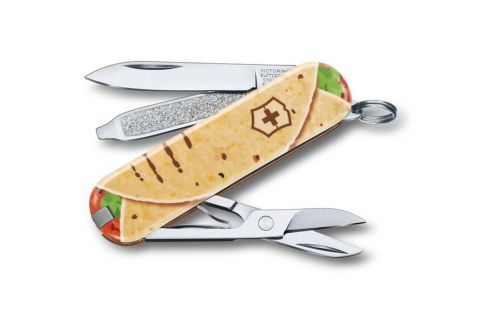 Многофункциональный нож VICTORINOX CLASSIC LE, "Mexican Tacos", 58 мм, 7 предметов, чехол (Vx06223.L1903) - фото 1