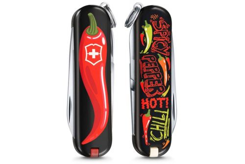 Многофункциональный нож VICTORINOX CLASSIC LE, "Chili Peppers", 58 мм, 7 предметов, чехол (Vx06223.L1904) - фото 2
