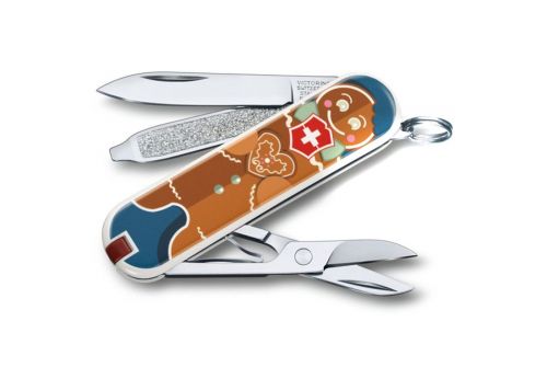 Многофункциональный нож VICTORINOX CLASSIC LE, "Gingerbread Love", 58 мм, 7 предметов, чехол (Vx06223.L1909) - фото 1