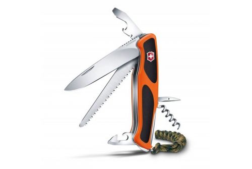 Многофункциональный нож VICTORINOX RANGERGRIP 55 Autumn Spirit SE, 130 мм, 12 предметов, оранжево-черный (Vx09563.C91) - фото 2