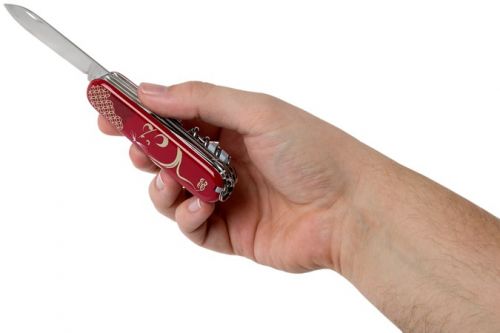 Многофункциональный нож VICTORINOX HUNTSMAN "Year of the Rat", 91 мм, 16 предметов, красный (Lim.Ed. 8000) (Vx13714.E9) - фото 3