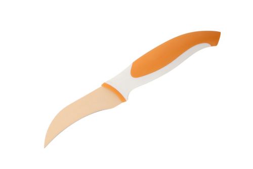 Нож для овощей изогнутый GRANCHIO оранжевый 8,9 см 88653 - фото 1