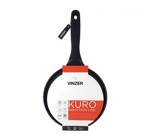Сковорода блинная VINZER Kuro Induction Line 24 см (50423) - фото 3