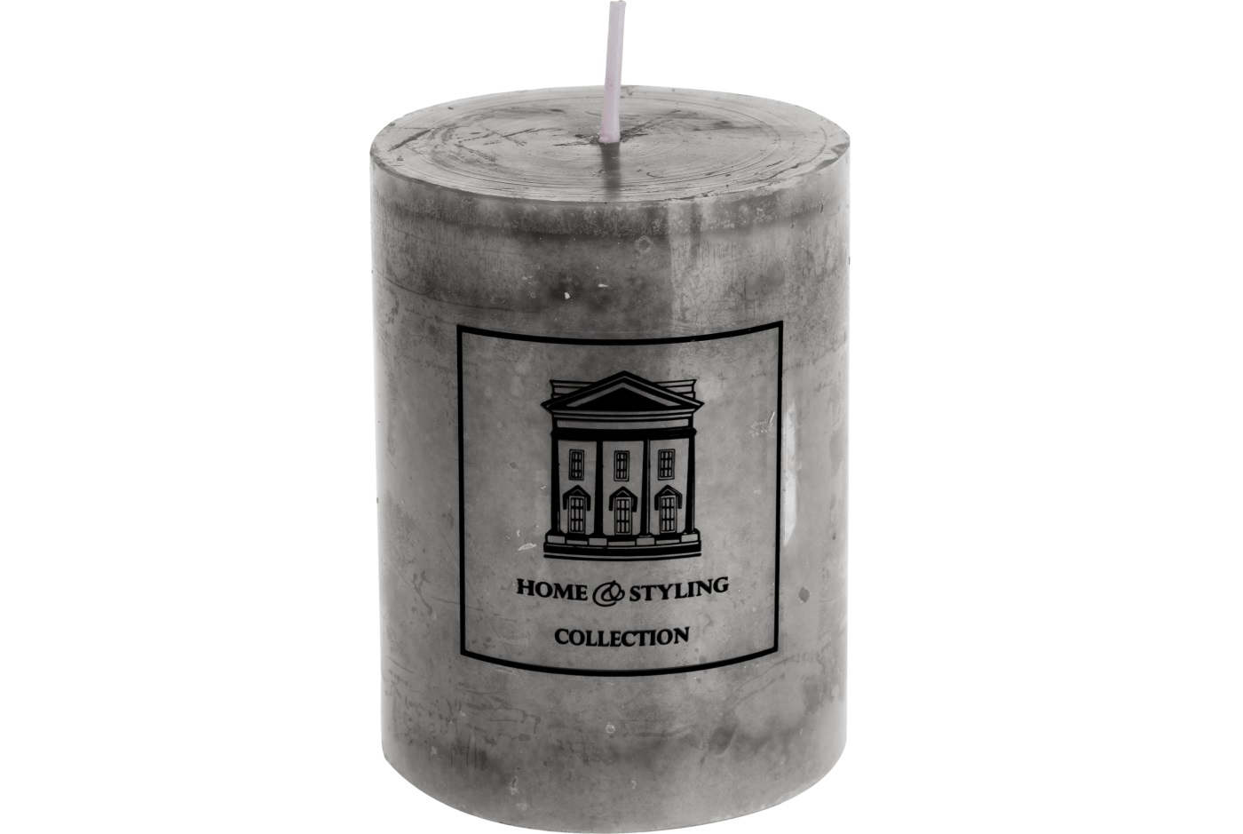 Свічка H&S COLLECTION сірий колір, 7x9 см (ADF100520) thumb 1