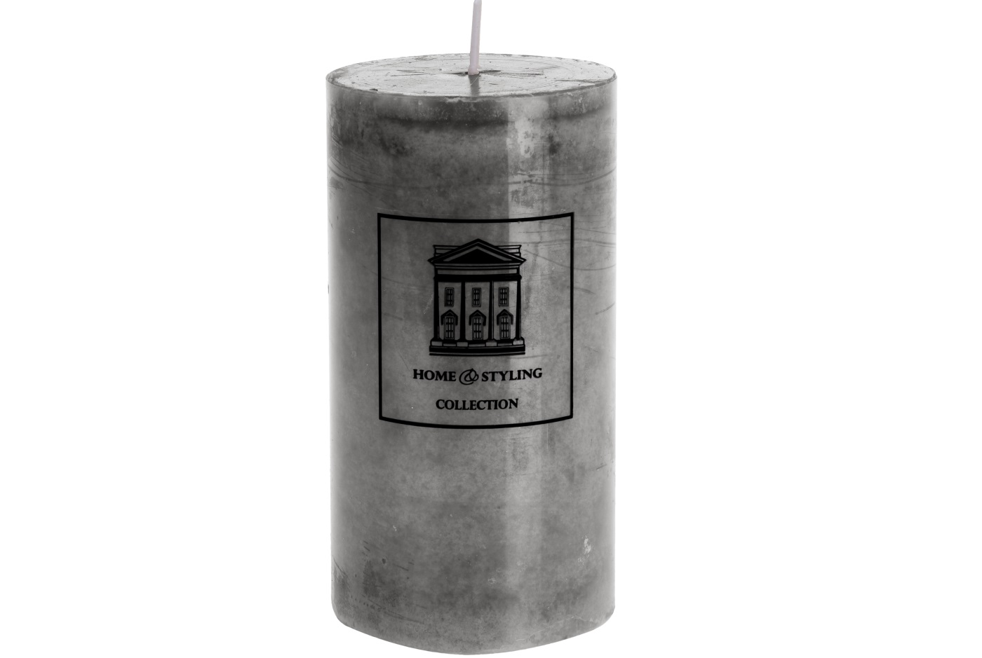 Свічка H&S COLLECTION сірий колір, 7x13 см (ADF100620) thumb 1