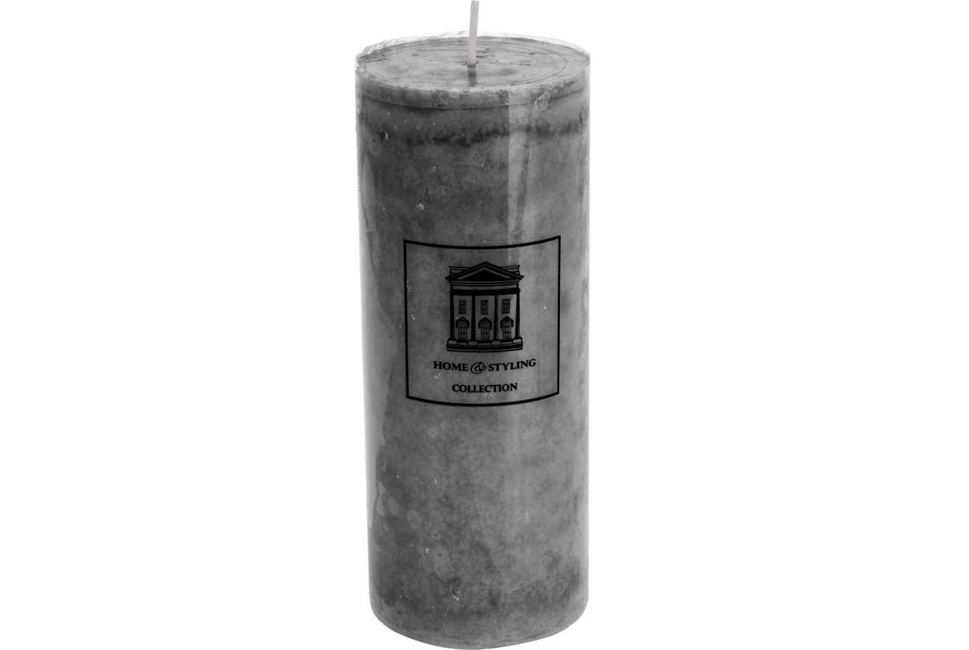 Свеча H&S COLLECTION серый цвет, 7x17 см (ADF100720) thumb 1