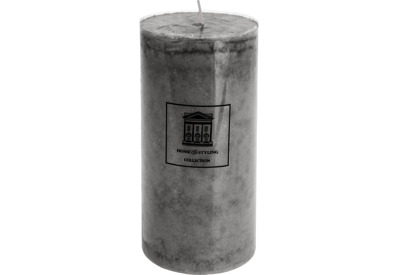 Свеча H&S COLLECTION серый цвет, 9x18 см (ADF100920) thumb 1