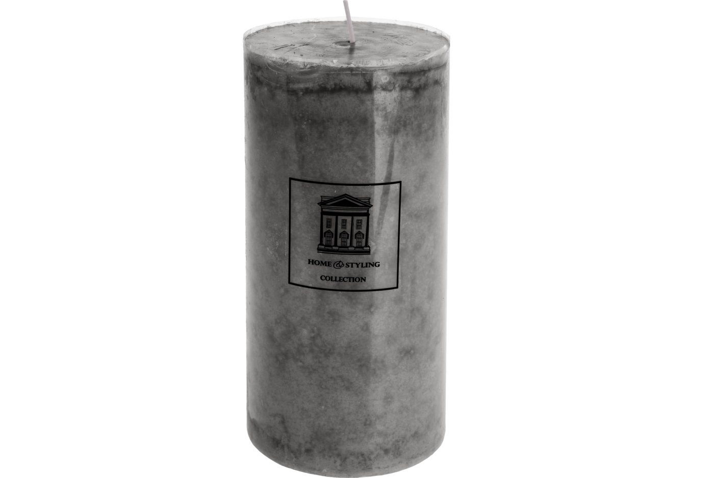 Свічка H&S COLLECTION сірий колір, 9x18 см (ADF100920) thumb 2
