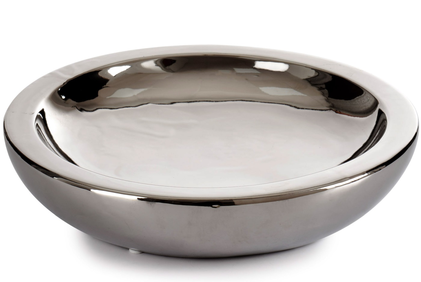 Тарілка ARTE REGAL керамічна, срібло, 30х30х6,6 см (21329) thumb 1