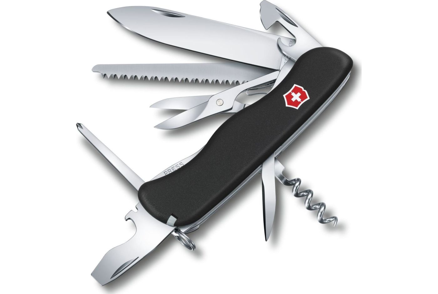 Многофункциональный нож VICTORINOX OUTRIDER, 111 мм, 14 предметов, черный матовый блистер (Vx08513.3B1) thumb 1