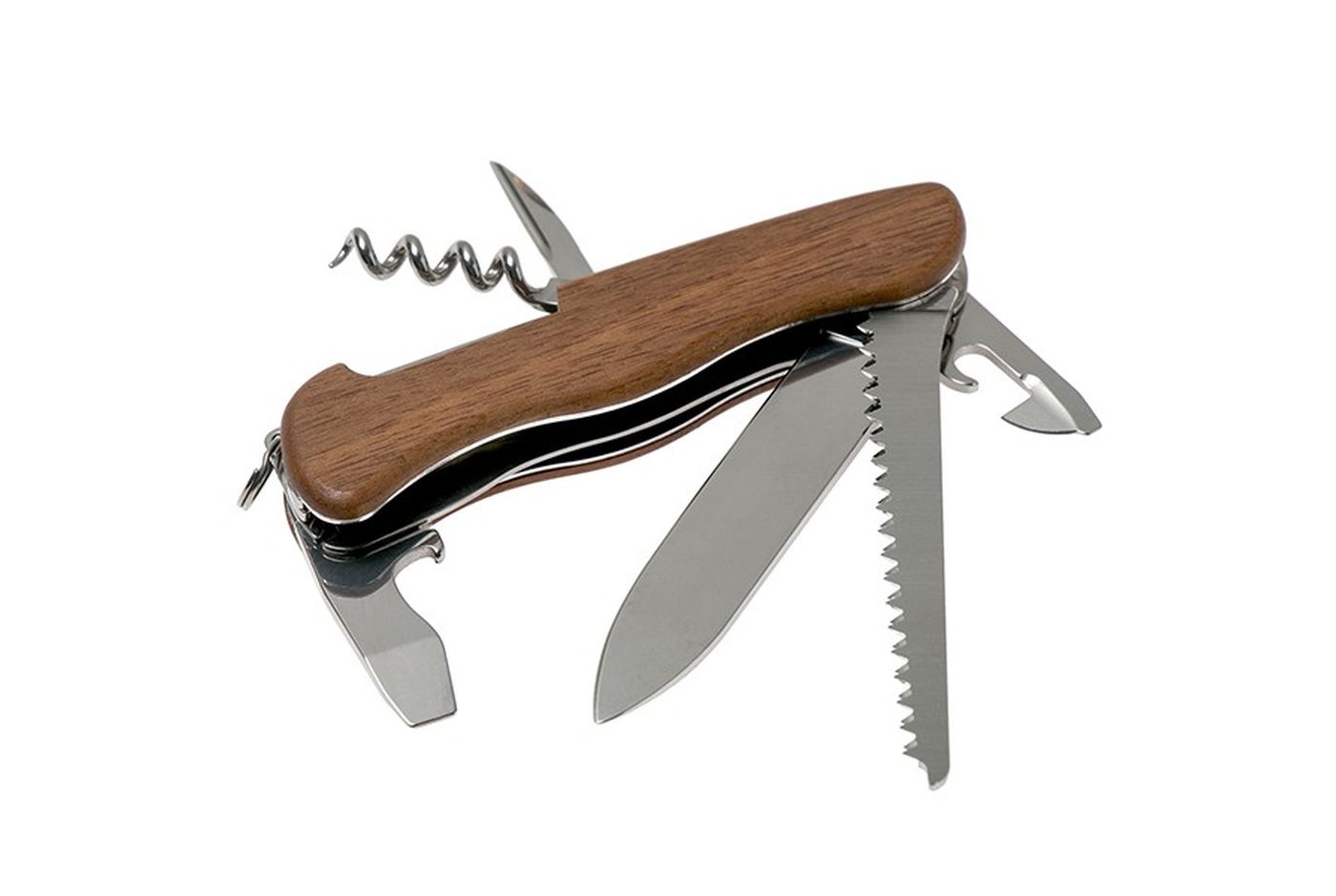 Многофункциональный нож VICTORINOX FORESTER WOOD, 111 мм, 10 предметов, орех, блистер (Vx08361.63B1) thumb 6