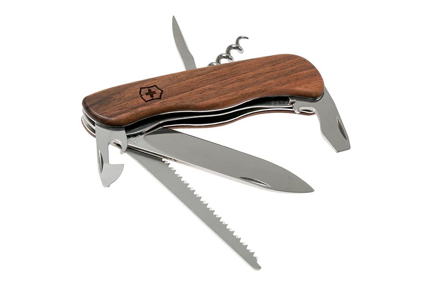 Многофункциональный нож VICTORINOX FORESTER WOOD, 111 мм, 10 предметов, орех, блистер (Vx08361.63B1) thumb 7