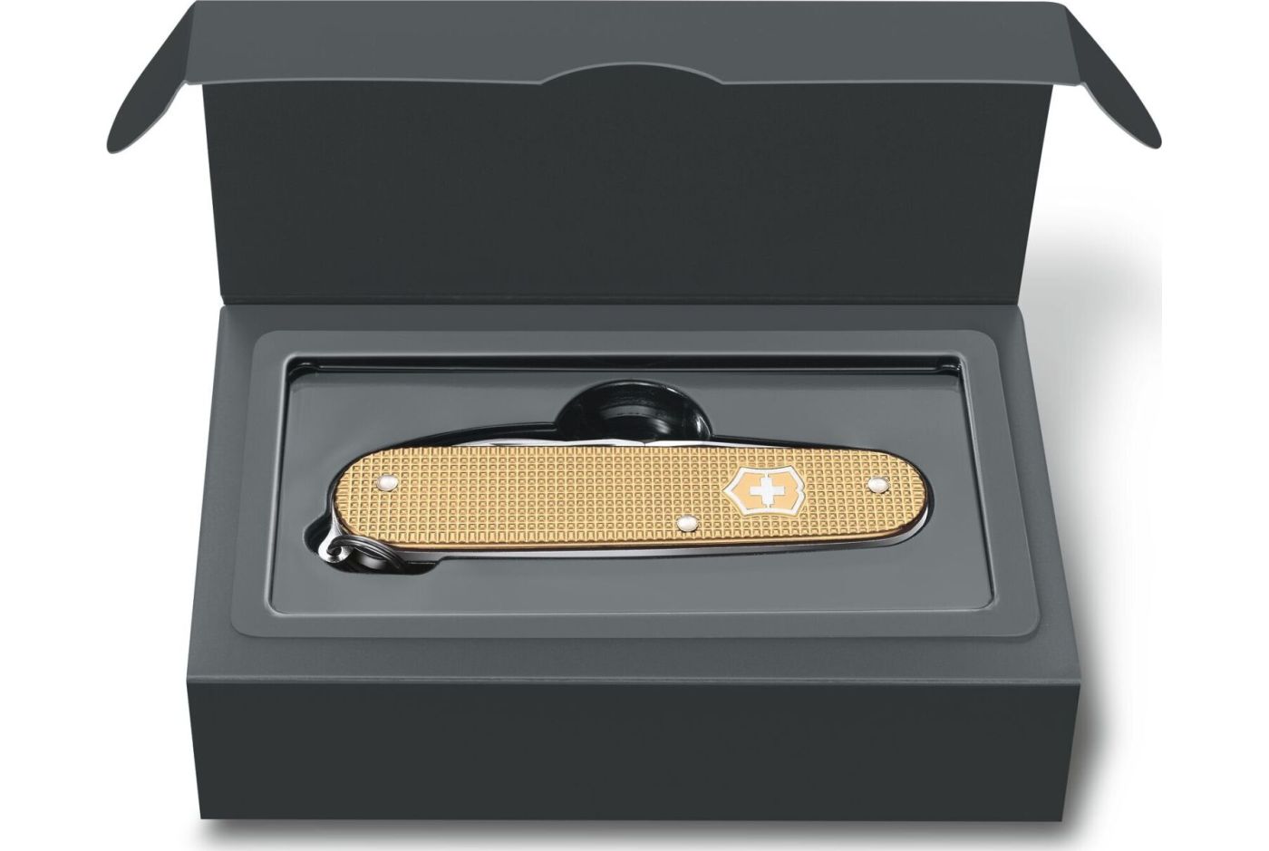 Нож VICTORINOX CADET, 84 мм, 9 предметов, рифленый золотистый (Lim.Ed. 2019) (Vx02601.L19) thumb 6