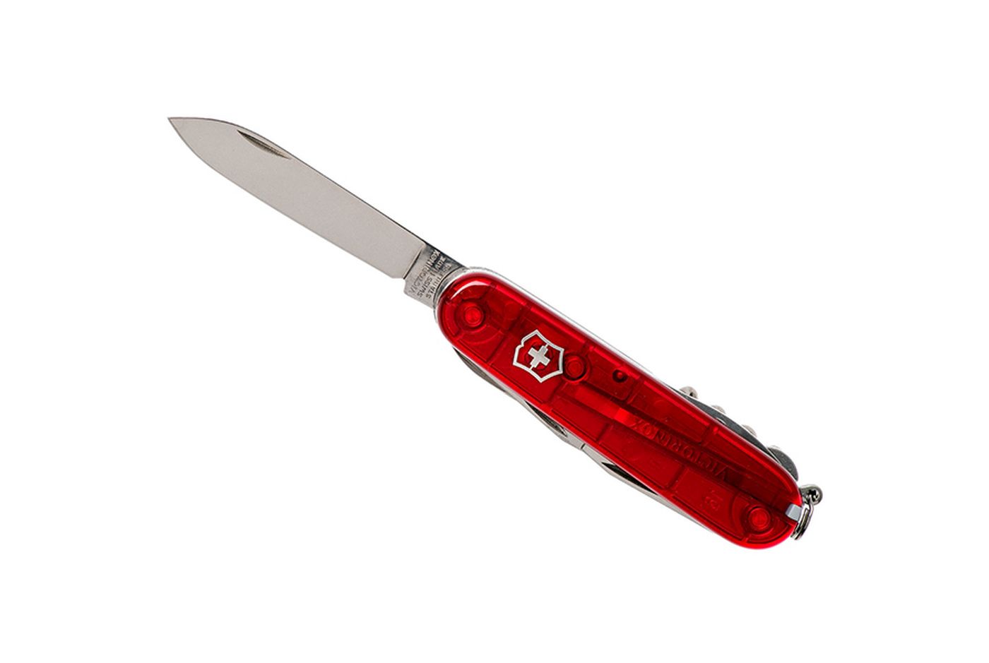 Многофункциональный нож VICTORINOX CLIMBER, 91 мм, 14 предметов, красный, прозр блистер (Vx13703.TB1) thumb 4