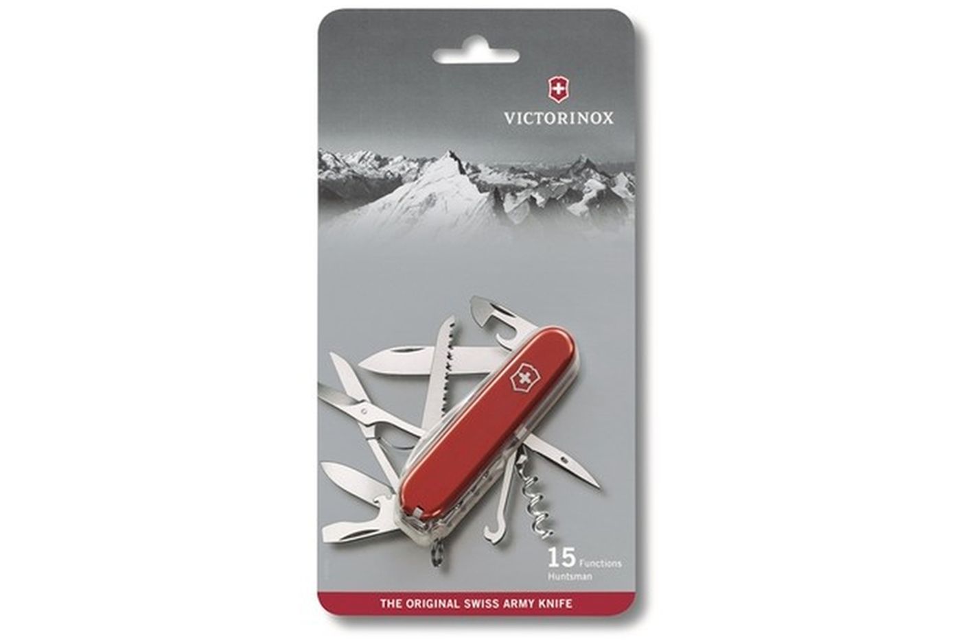 Многофункциональный нож VICTORINOX HUNTSMAN, 91 мм, 15 предметов, красный, блистер (Vx13713.B1) thumb 5