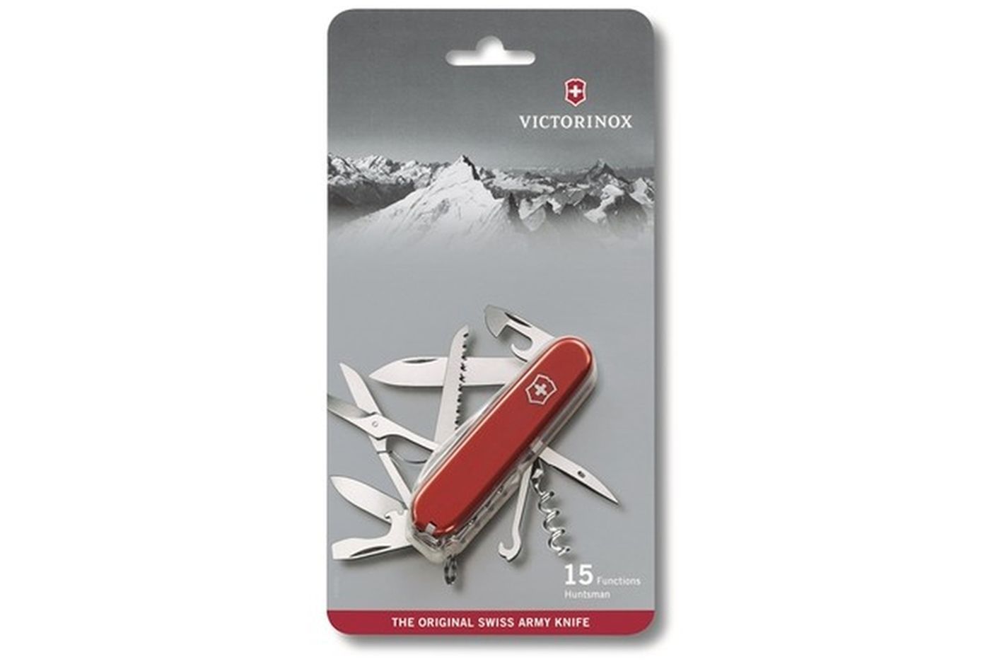 Многофункциональный нож VICTORINOX HUNTSMAN, 91 мм, 15 предметов, красный, блистер (Vx13713.B1) thumb 6