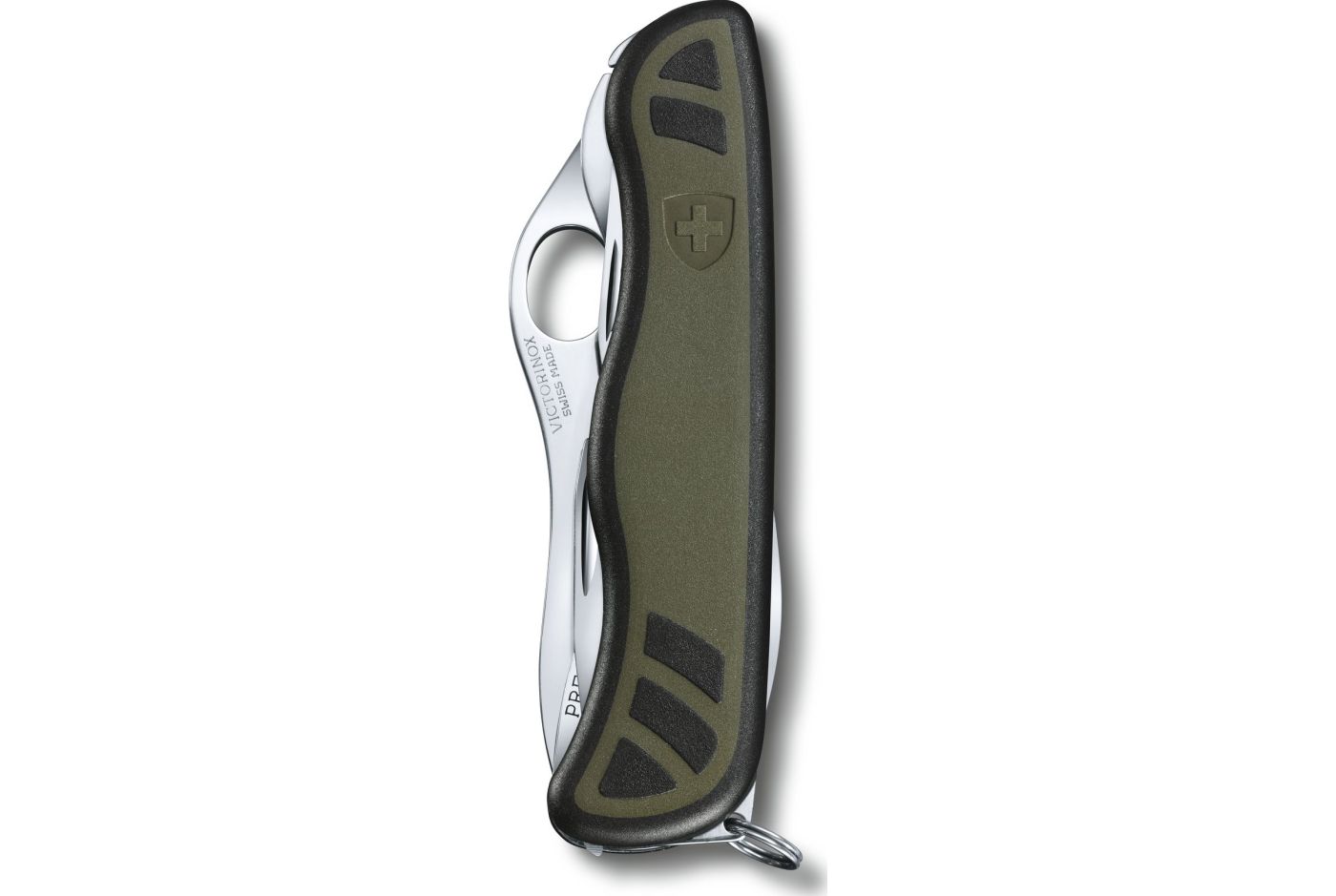 Ніж VICTORINOX SWISS SOLDIER'S KNIFE, 111 мм, 10 предметів, зелено-чорний матовий блістер (Vx08461.MWCHB1) thumb 2