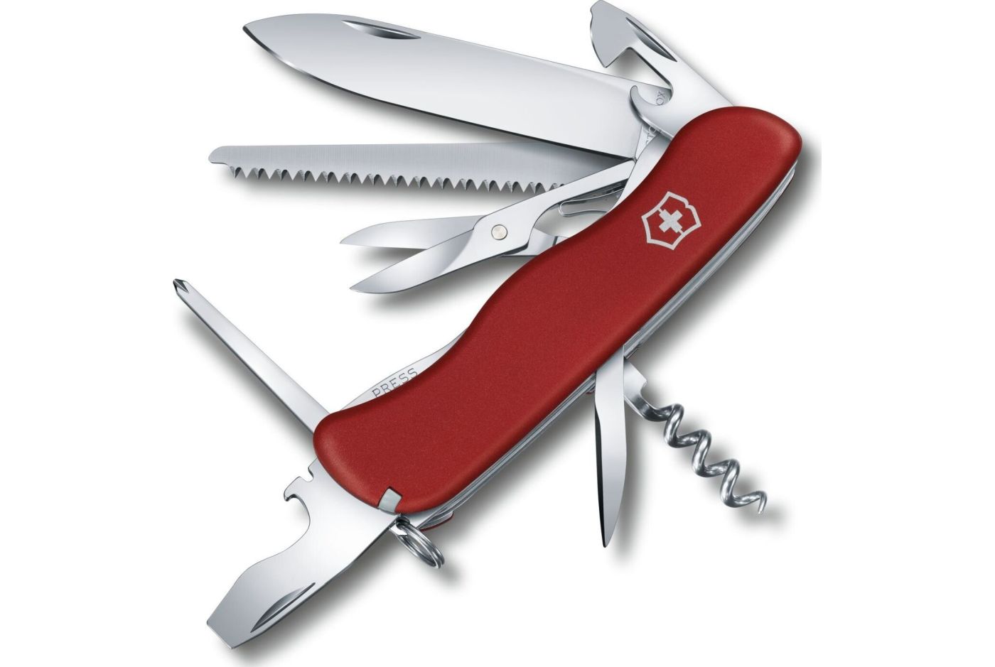 Многофункциональный нож VICTORINOX OUTRIDER, 111 мм, 14 предметов, красный матовый блистер (Vx08513.B1) thumb 1