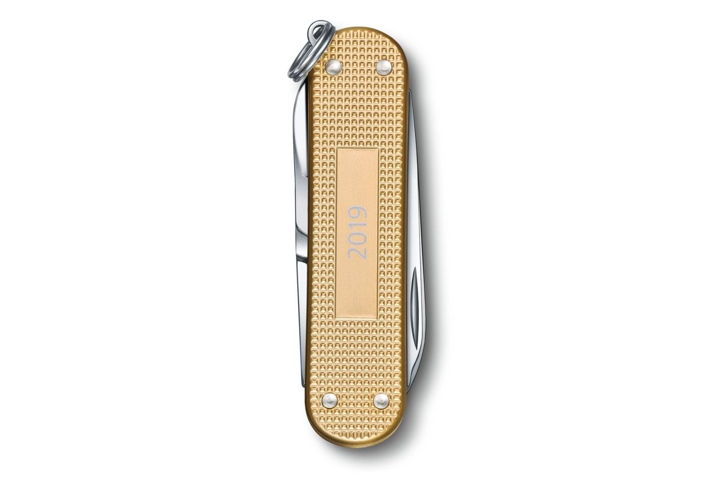 Многофункциональный нож VICTORINOX CLASSIC SD, 58 мм, 5 предметов, рифленый золотистый (Lim.Ed. 2019) (Vx06221.L19) thumb 3