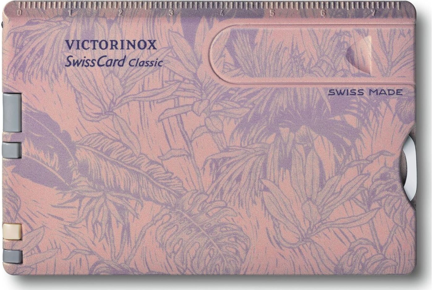 Мультитул VICTORINOX SWISSCARD Spring Spirit SE, 82х54х4 мм, 10 предметів, рожевий (Vx07155) thumb 1
