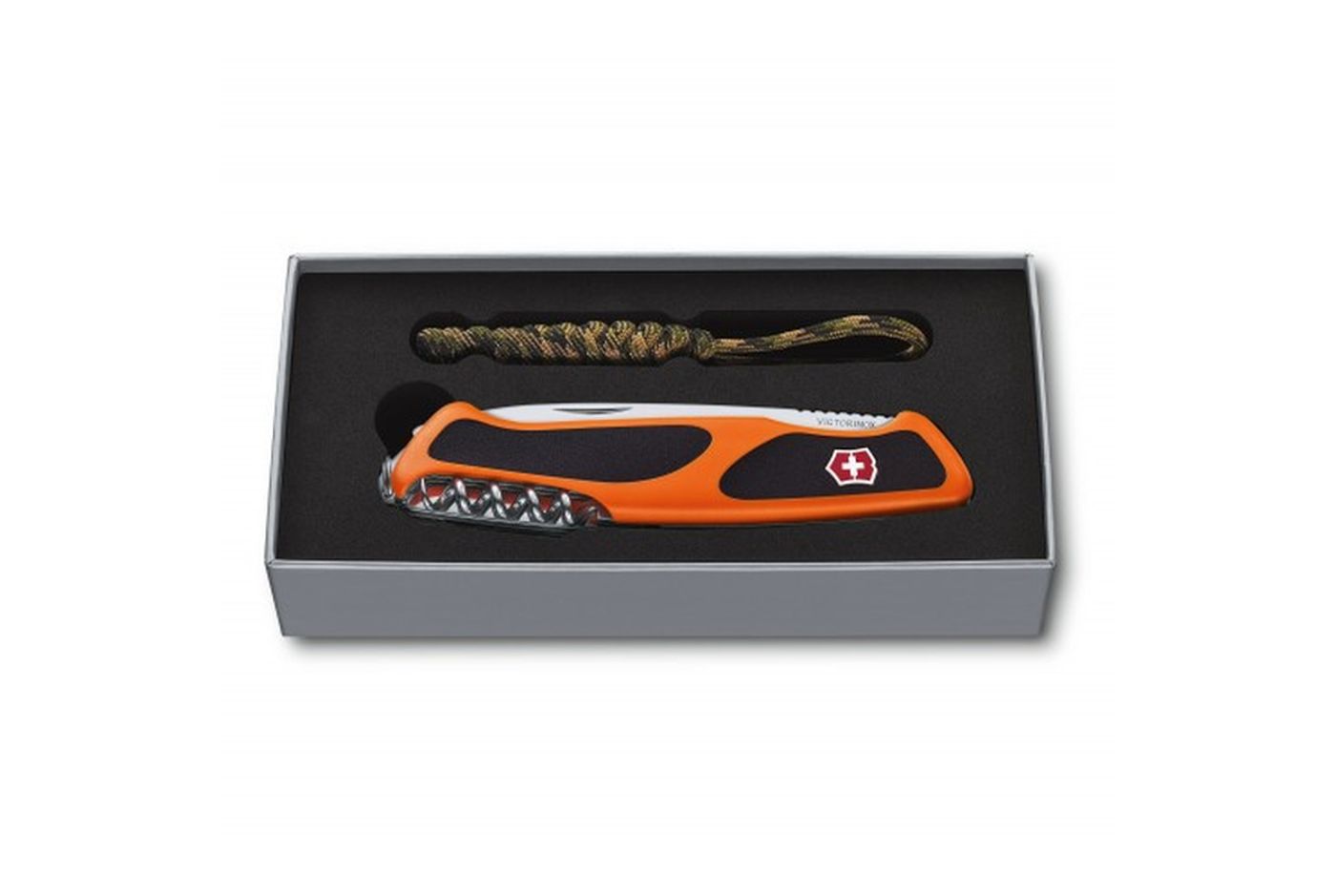 Многофункциональный нож VICTORINOX RANGERGRIP 55 Autumn Spirit SE, 130 мм, 12 предметов, оранжево-черный (Vx09563.C91) thumb 6